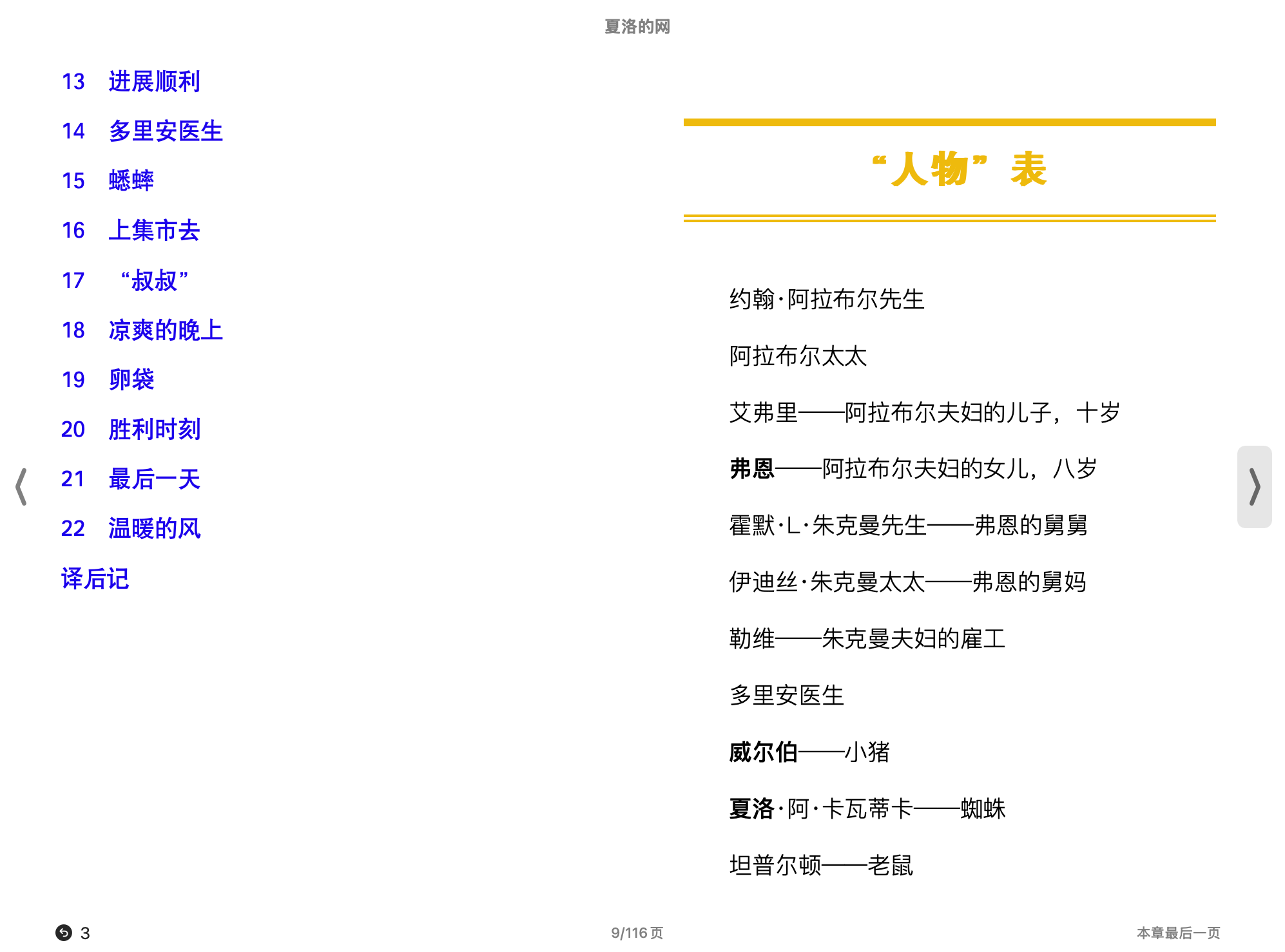 夏洛的网(E.B.怀特(E.B.White))2014上海译文出版社.epub 第1页